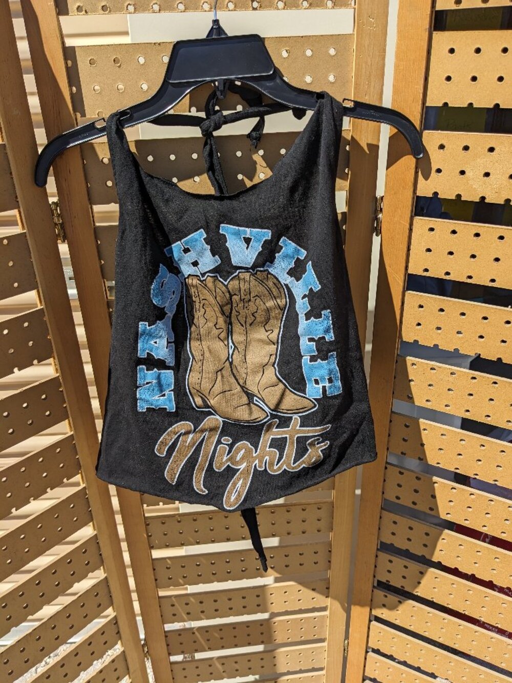 Nashville Nights Tie Halter Top OS **Fundraiser Item**